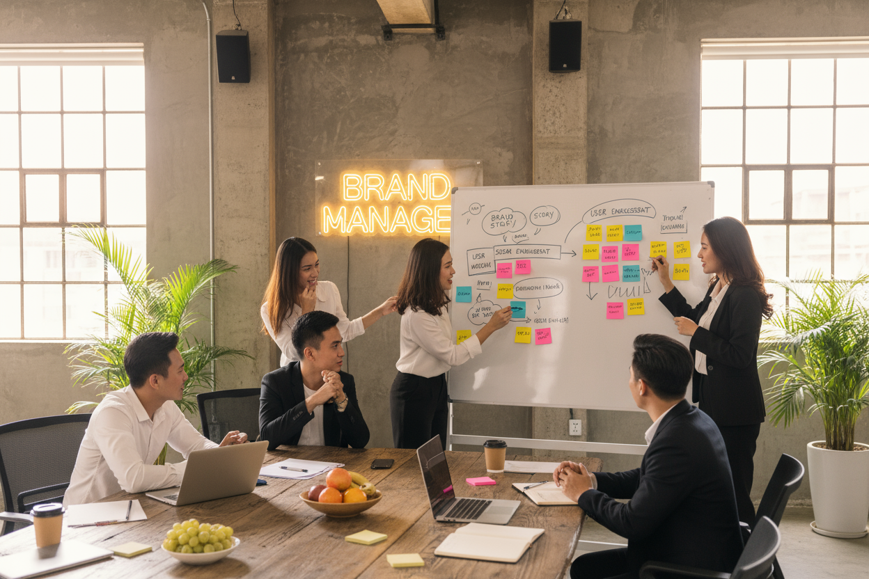 Đội ngũ sáng tạo nội dung brainstorming