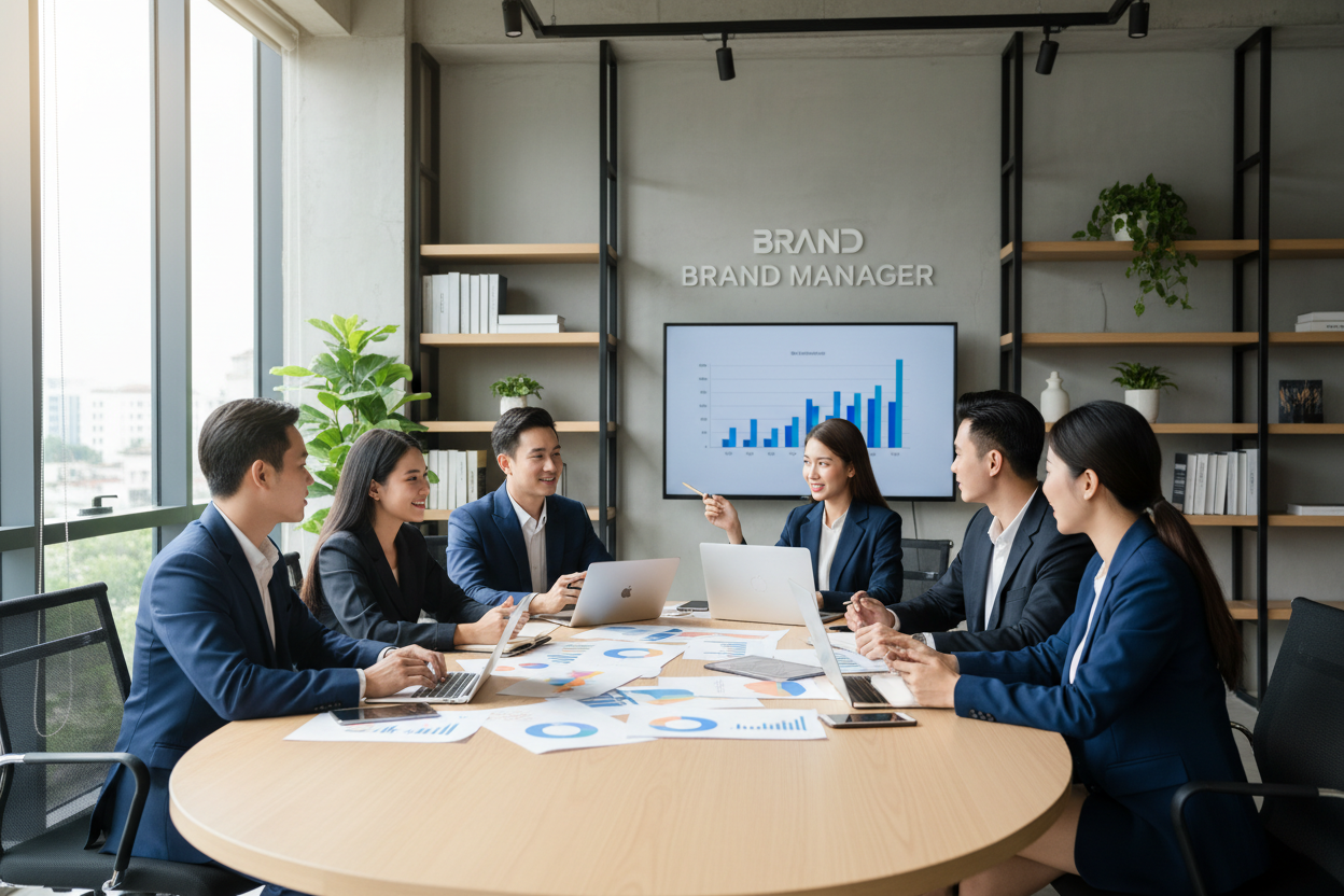 Đội ngũ Marketing Brand Manager họp bàn