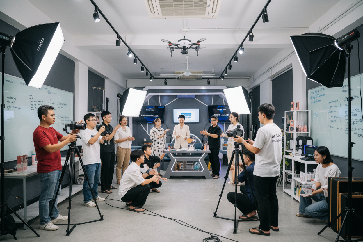 Đội ngũ sản xuất nội dung số Dịch Vụ Marketing Sơn La