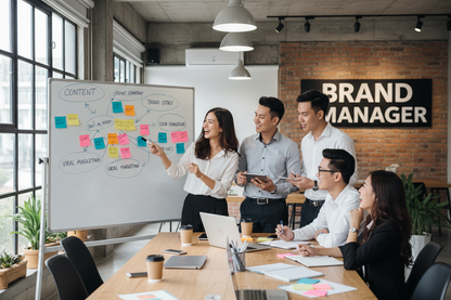 Đội ngũ sáng tạo nội dung brainstorming