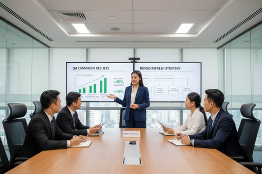 Tư vấn Marketing trình bày chiến dịch