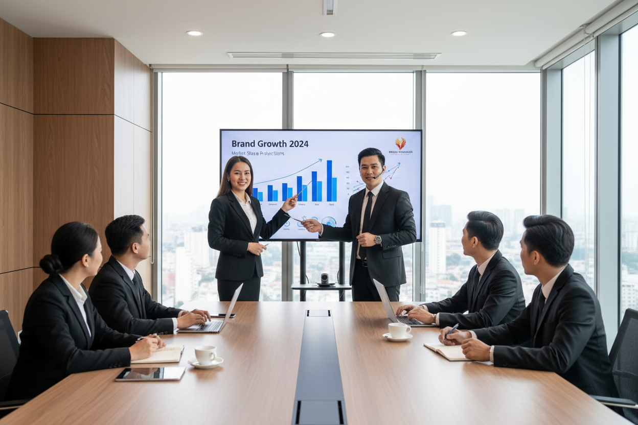 Tư vấn Marketing trình bày chiến lược