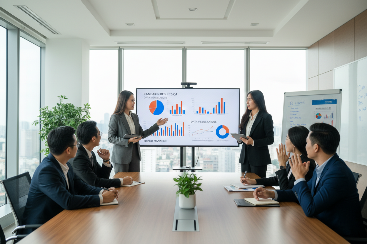 Tư vấn Marketing trình bày chiến lược